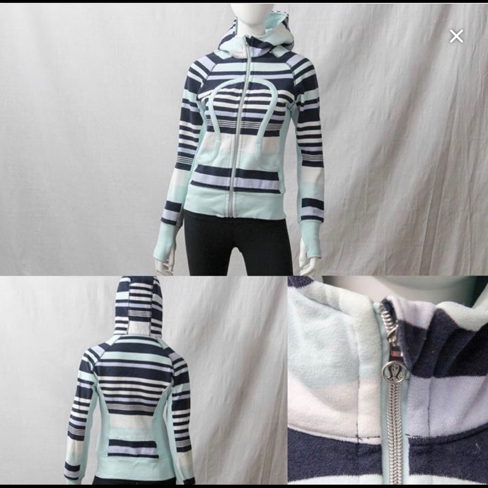 lululemon scuba hoodie discovery stripe sz…